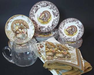 Spode and WilliamSonoma Holiday Tableware