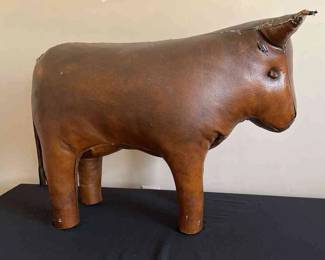 Leather Bull Foot Rest