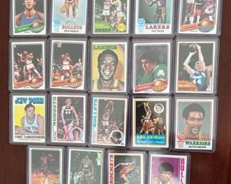 1970s early 1980s Basketball Cards Including Elvin Hayes, Bill Walton, Wes Unseld and more