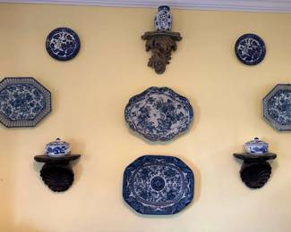 Blue And White Plates, Pots, And More