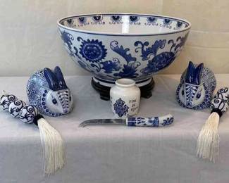 Blue And White Ceramic Decor