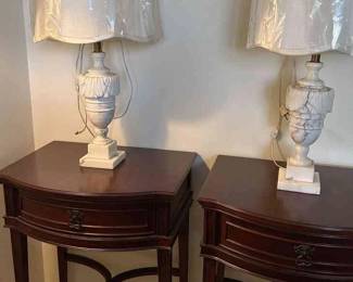 Bombay Night Stands And Marble Lamps 