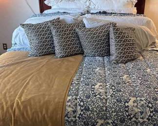 King Bed With Wooden Queen Headboard