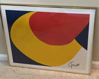 06 Original Lithograph Of Alexander Calders Convection, From Flying Colors 