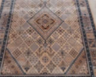 Machine Made Herati Style Area Rug 