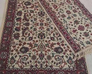 Machine Made Persian Tabriz Style Area Rug And Runner