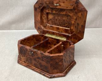 Thuya Burl Wood Tea Caddy