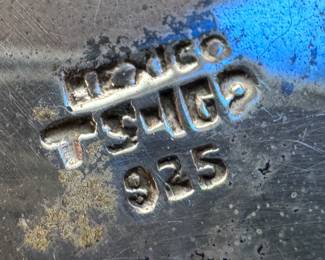 Sterling Silver Pin & 2 Pair of Sterling Silver Earrings