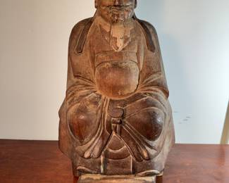 Wood Chinese Ancestral Figure (Front)