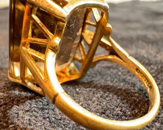 14K Gold Jeweled Ring