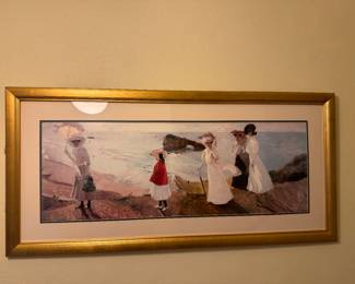 Framed Print "Lighthouse Walk at Biarritz" by Joaquin Sorolla y Bastida 