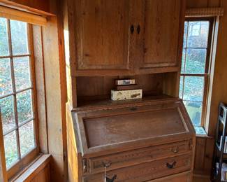 2 Door, 3 Drawer Secretary Desk (21"D x 84"H x 45"W)