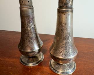Weighted Sterling Silver Salt & Pepper Shakers