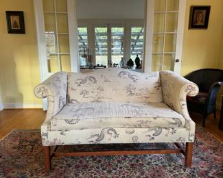Old Towne Craftsman Camelback Upholstered Loveseat 