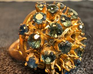 14K Gold Jeweled Ring