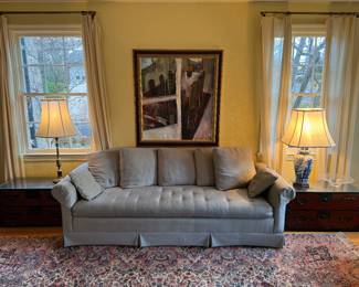 Upholstered Low Profile Sofa (34"D x 25"H x 90"W)