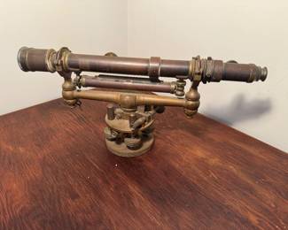 Antique Telescoping Surveyors Brass Wye Level