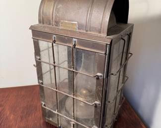 Perko Perkins Brass Kerosene Square Marine Lantern