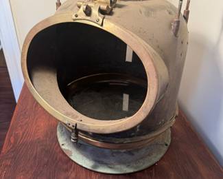 Antique Brass Binnacle Compass Cover