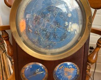 Edmund Scientific Co. Spilhaus Space Clock Lighted Model 1202