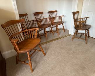 S Bent & Brothers Windsor Armchairs (5pc)