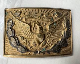 U.S. Military Brass Belt Buckle Pre-1900's
