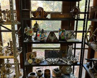 Collection of Lamps, Brass & Other Decor