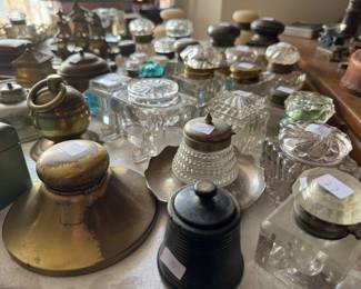 Huge Collection of Inkwells