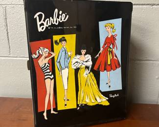 Lot 8 | 1961 Barbie Case + Midge and Skipper Dolls