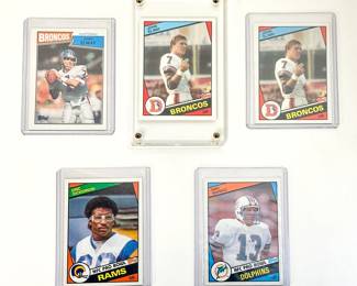Lot 76 | (5) Topps 1980s Football Cards
