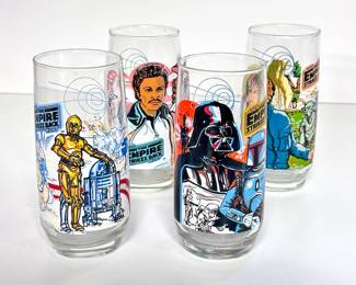 Lot 58 | (4) 1980 Empire Strikes Back Tumblers