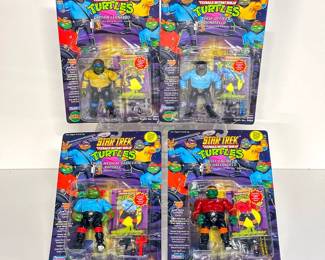 Lot 2 | (4) Star Trek Ninja Turtles Action Figures