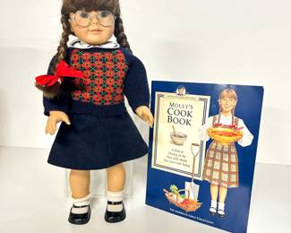 Lot 7 | American Girl Doll "Molly" with Cookbook