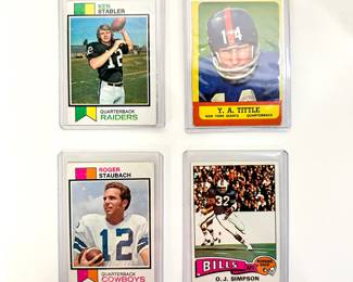 Lot 72 | (4) Topps 1960s and 1970s Football Cards