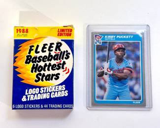 Lot 19 | Fleer Puckett Card + 1988 Stars Deck