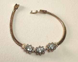 Jewelry Lot #10 Jewelry Concepts gold-tone and rhinestone bracelet 7"