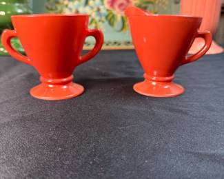 Hazel Atlas Platonite sugar and creamer set