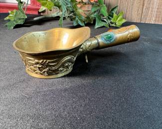 Vintage brass Chinese silk iron
