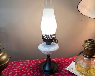 Electric lantern-style lamp 16"H