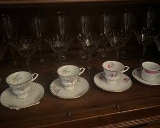 Cups and saucers 