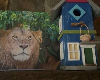 Birdhouses lion picture