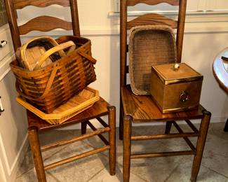 Ladder back chairs (excellent condition)