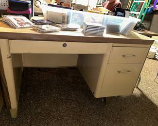 Vintage metal desk