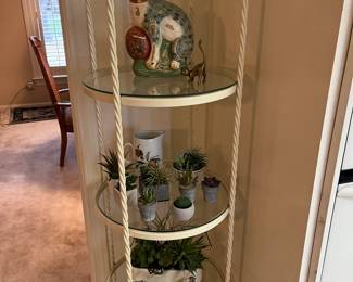 Wrought iron display shelf
