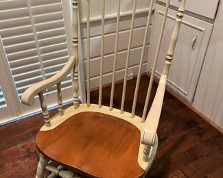 Vintage Maple "Hitchcock" style painted rocker