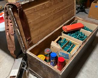 Empty shotgun shells and filler supplies