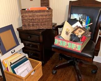 Office supplies, desk chair (Ashley)