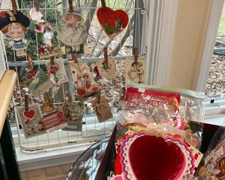 Loads of Valentines (several over 100 years old)