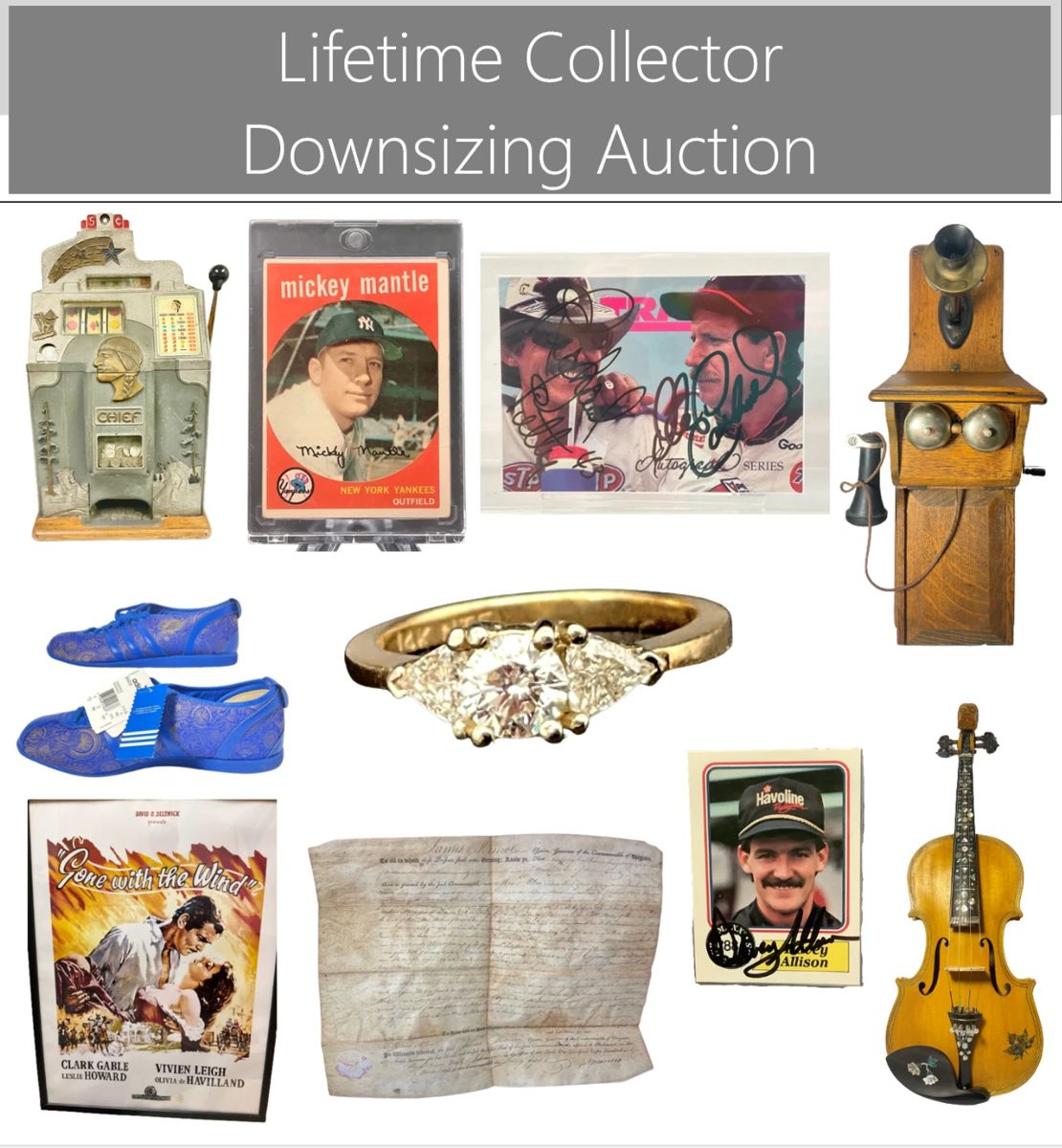 Collector's Warehouse Auction in Roanoke, VA starts on 11/11/2023