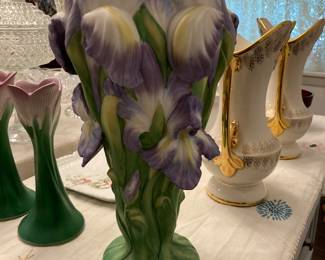Vase with Purple Flowers 